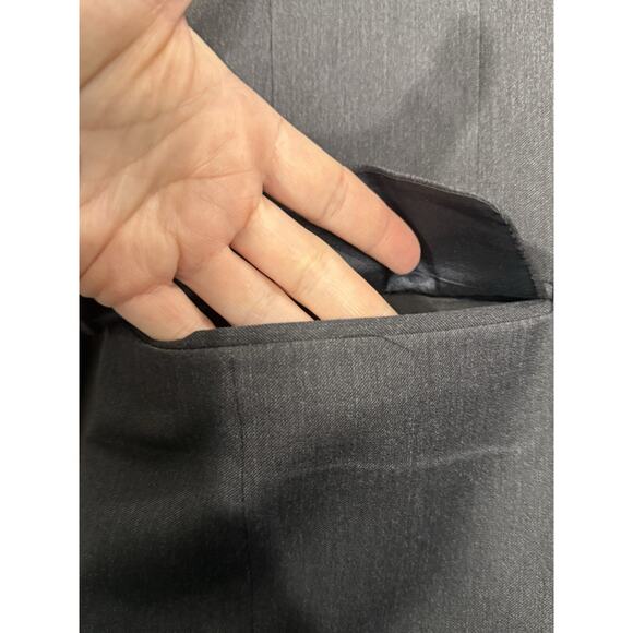 VTG BURBERRY LONDON Mens Size 38 Classic Blazer Gray 100% Wool Union Tag USA - Picture 5 of 15